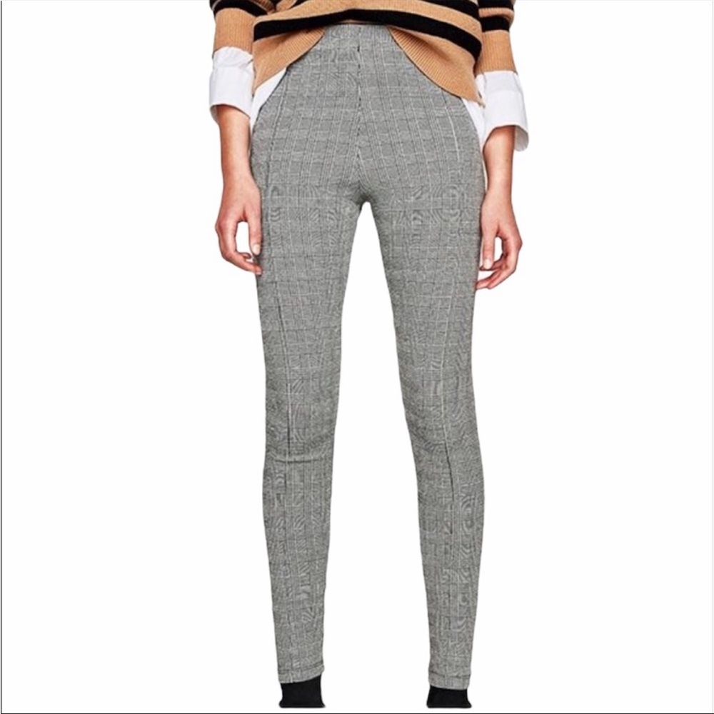 Zara plaid leggings size medium - Picture 3 of 14